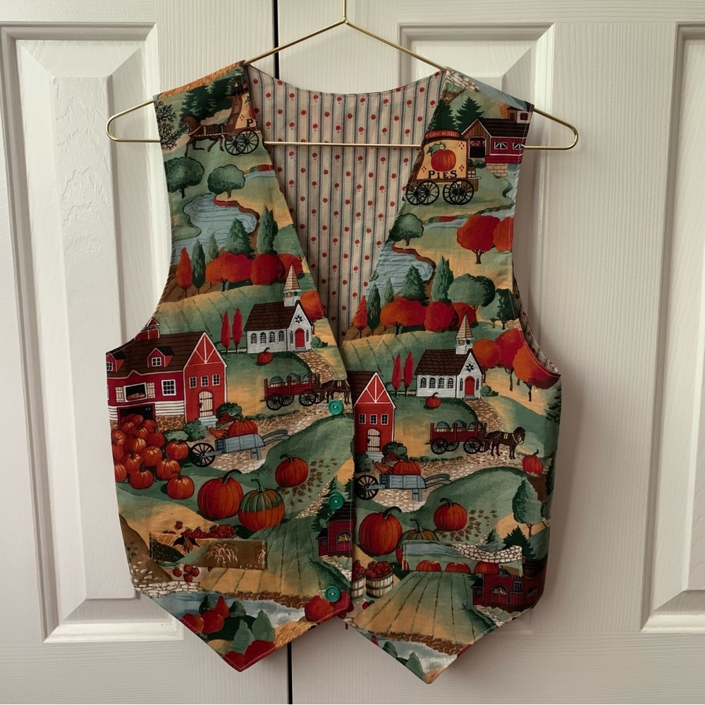 🍂☕️ Vintage 90s Autumn Vest
